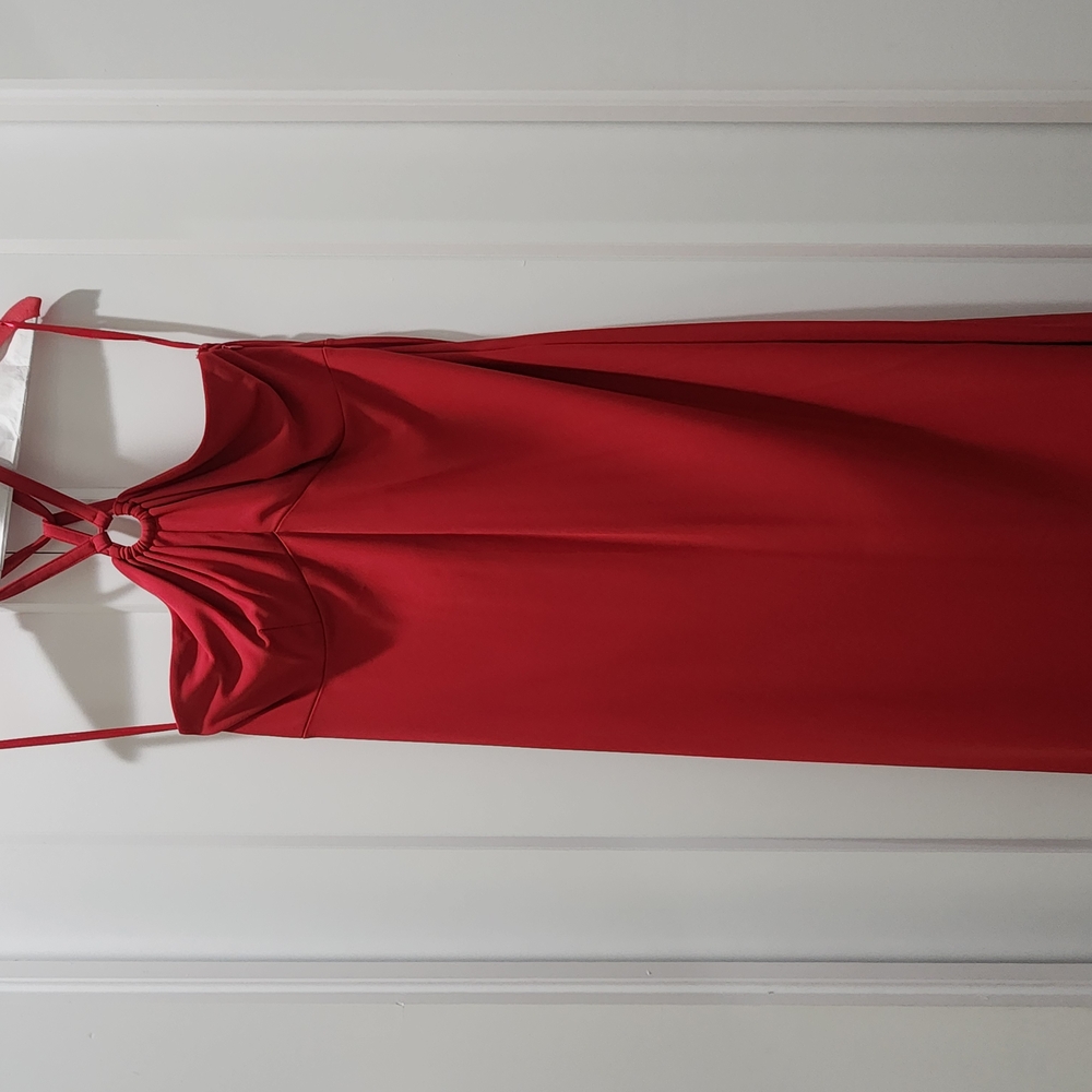 Ann Taylor Red Sleeveless Slip Dress